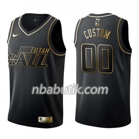 NBA Mænd Trøje Utah Jazz Custom Nike Sort Golden Edition Swingman NBA Mænd Trøje Utah Jazz Custom Nike Sort Golden Edition Swingman